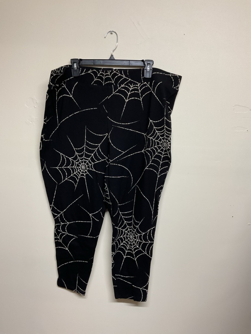 torrid Black Leggings with White Web Accent